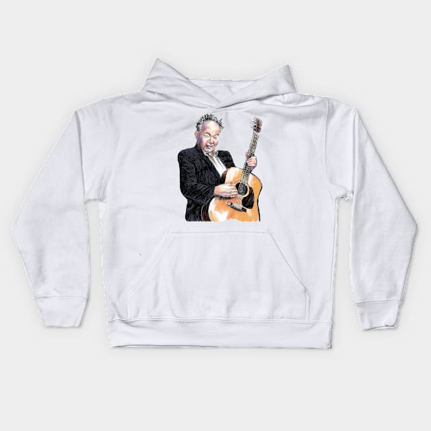 john prine Kids Hoodie by Cupangmegan